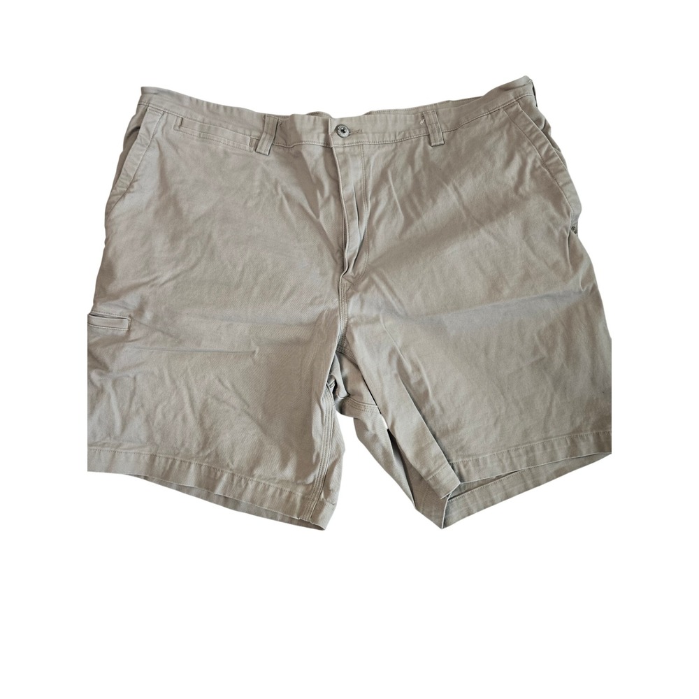 Duluth Trading Co Flex Ballroom Khaki Shorts Mens 42 Tan Stretch Work Utility 9"